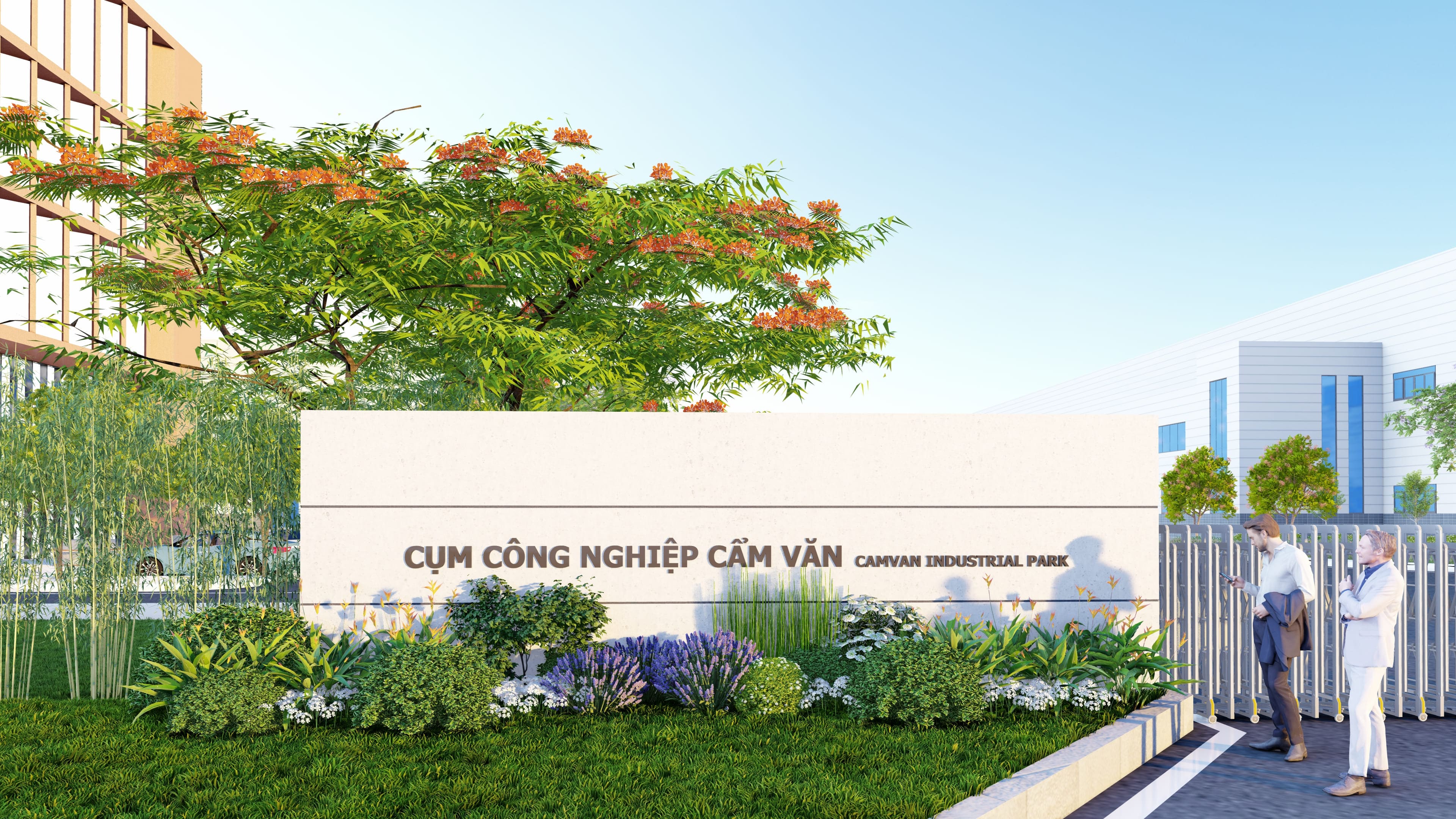 Announcement of the Project to Adjust the Detailed Planning at a scale of 1/500 for the Investment Project to Build and Operate Infrastructure of Cam Van Industrial Cluster, An Lao District
